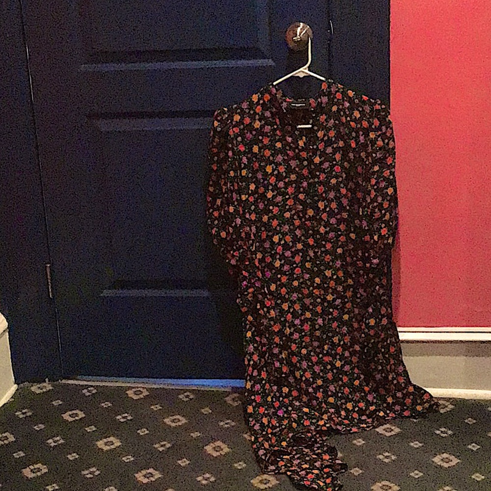 FINAL SALE Black flowered kooples dress